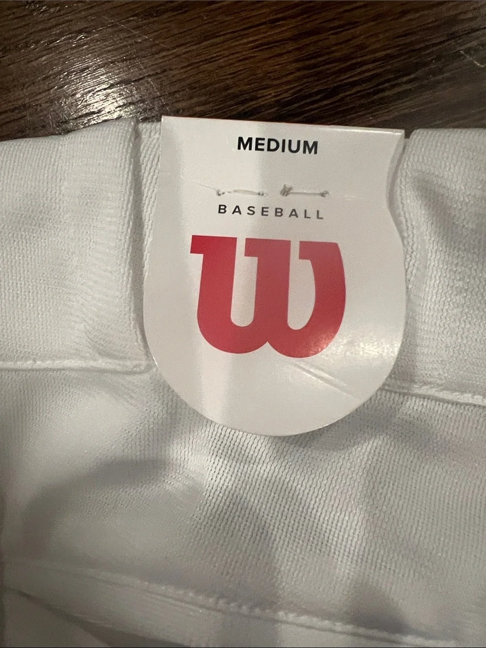 Wilson Men's White Baseball pants with Elastic Cuffs